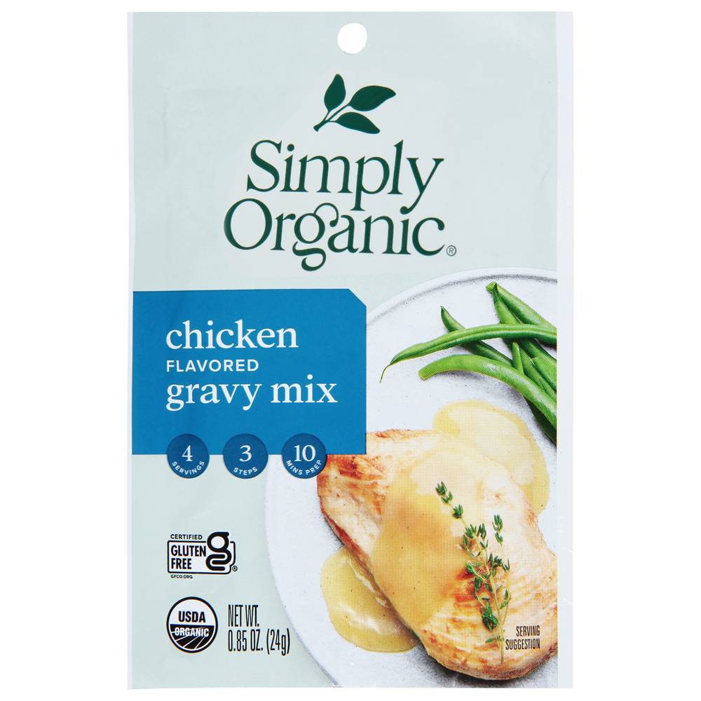 Simply Organic Chicken Flavored Gravy Mix (0.9 oz)