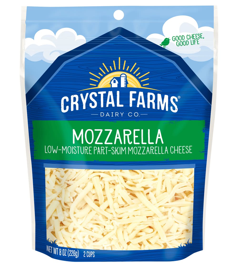 Crystal Farms Shredded Mozzarella Cheese (8 oz)