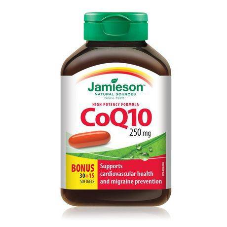 Jamieson High Potency Formula Coq10 Softgels 250 mg (45 units)
