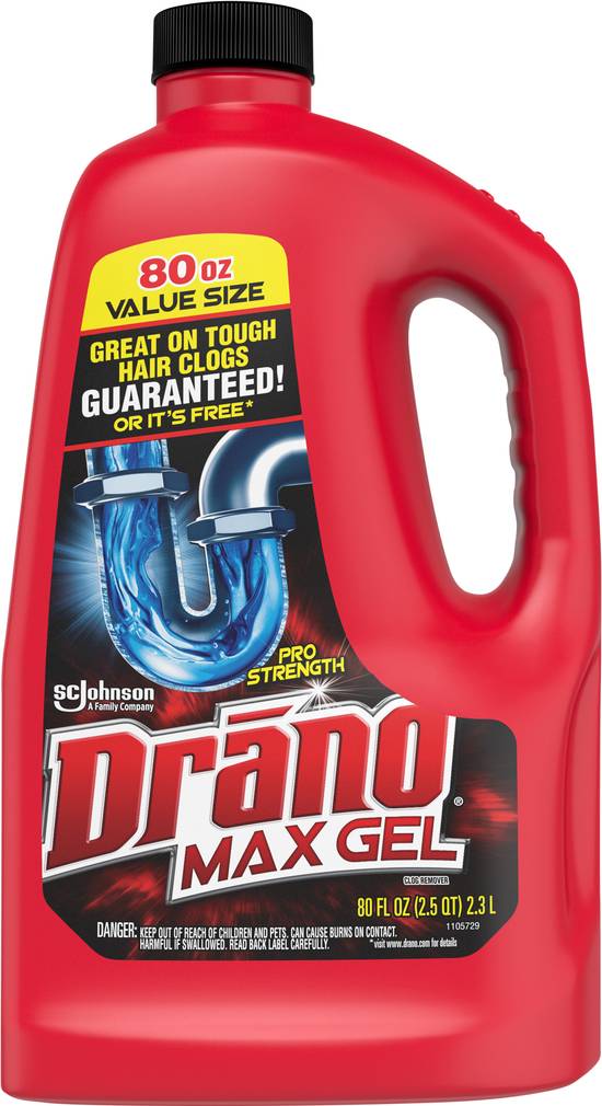 Drano Value Size Pro Strength Max Gel Clog Remover