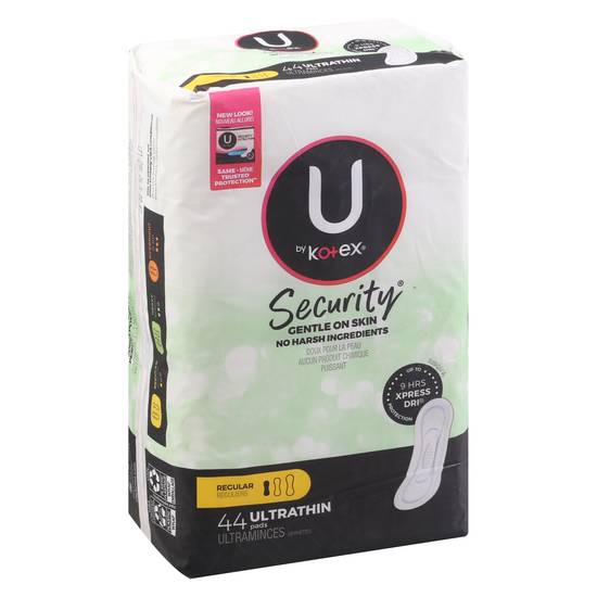 U By Kotex Security Regular Ultra Thin Pads (44 ct)