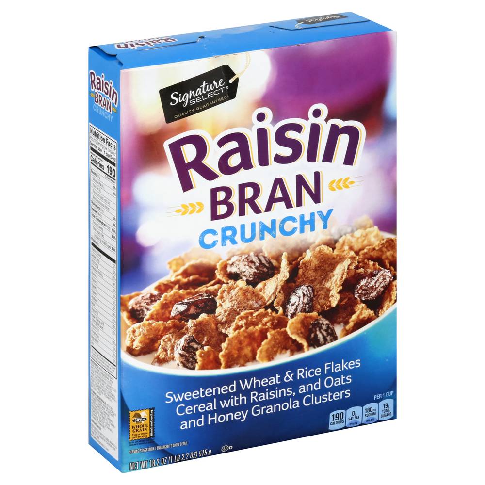 Signature Select Crunchy Raisin Bran Cereal (18.2 oz)