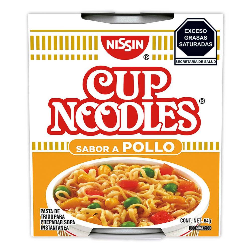 Nissin · Cup noodles sabor pollo (64 g)