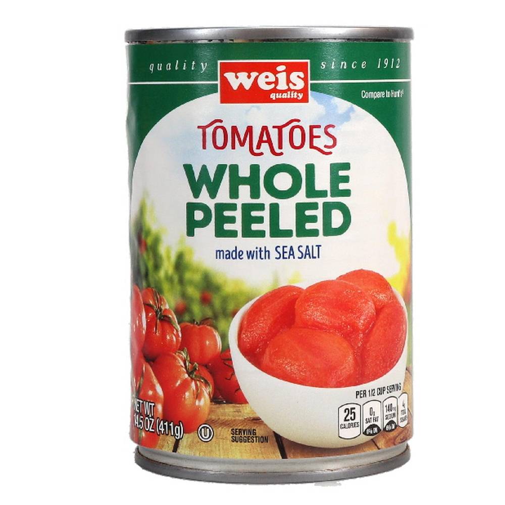 Weis Quality Whole Peeled Tomatoes With Sea Salt