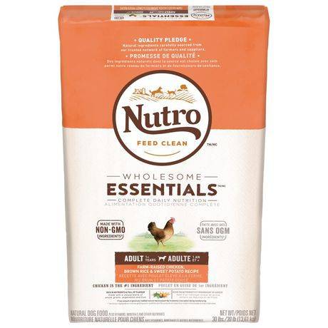 Nutro Wholesome Essentials Adult Farm Raised Chicken Dry Dog Food (13.6 kg)