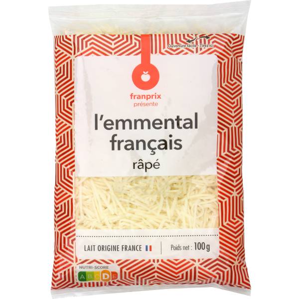 Franprix - Emmental français râpé (100g)