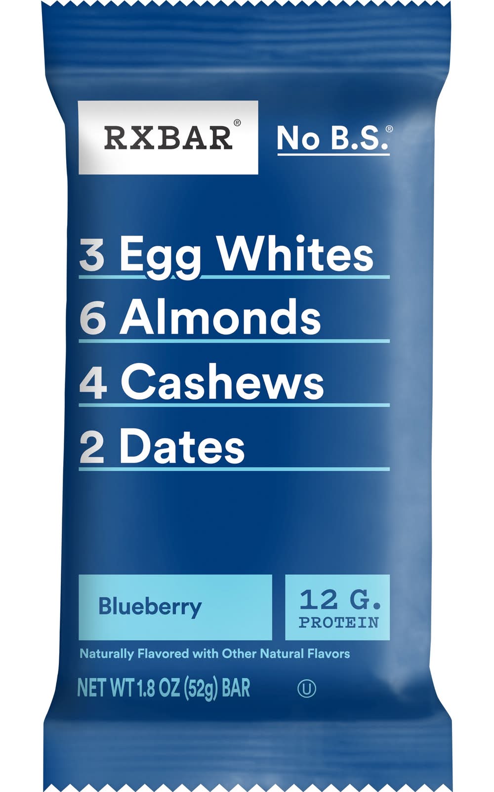 RXBAR Protein Bar, Blueberry (1.83 oz, 12 ct)