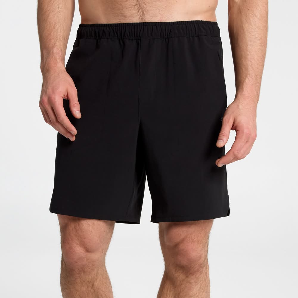DSG Men's 8" Agility Shorts (Pure Black, L)