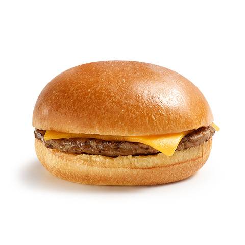 Cheddar Beef Burger on Brioche Bun