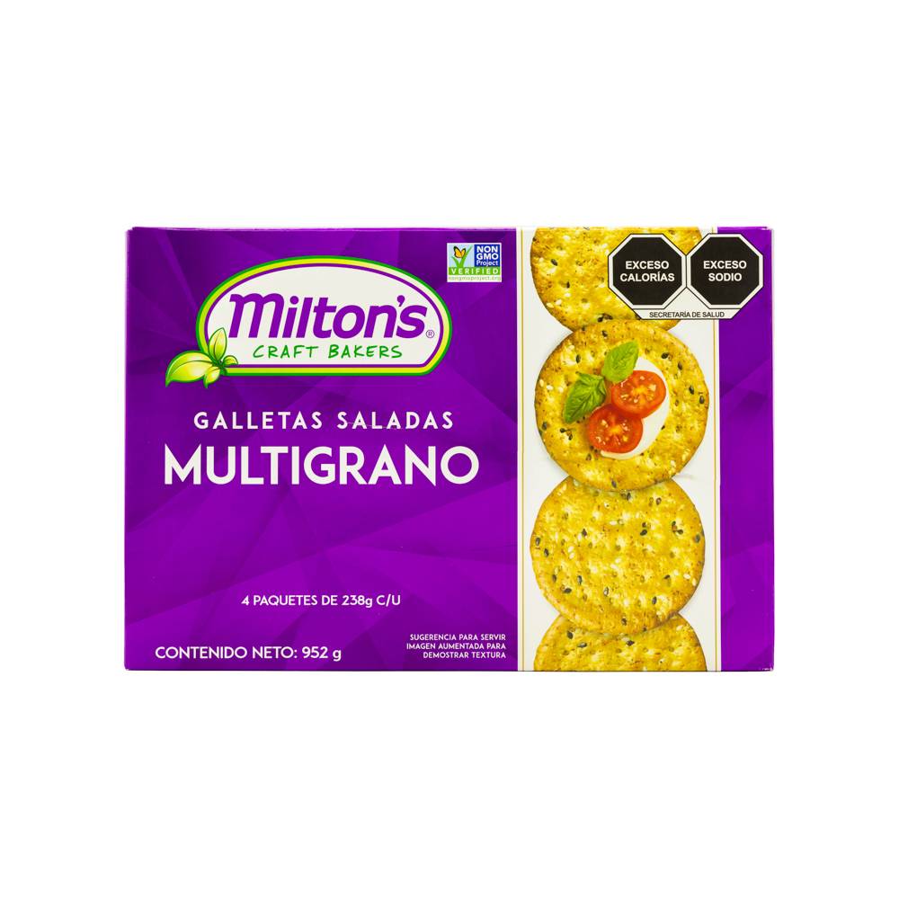 Milton's galletas saladas y multigrano (bolsa 952 g)