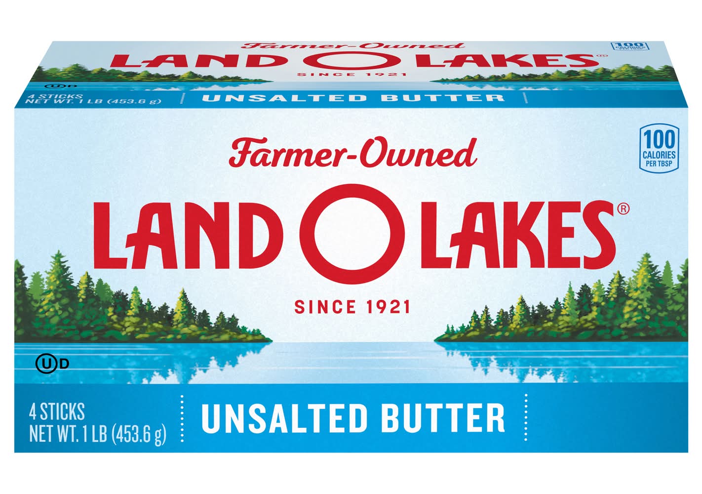 Land O'Lakes Unsalted Butter Sticks (1 lbs, 4 ct)