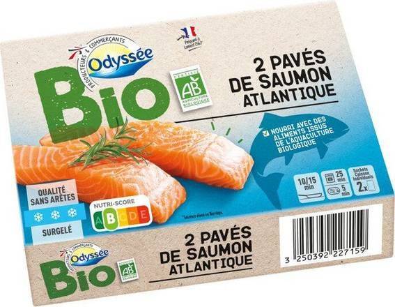 Pavés de saumon atlantique bio - odyssee - 200g (2pavés)