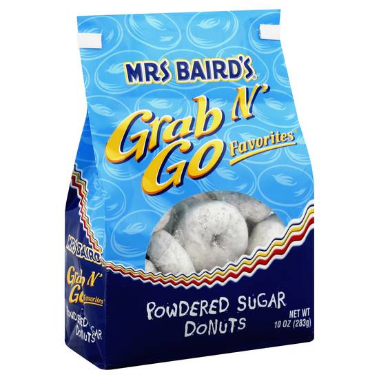 Mrs. Baird's Grab N' Go Powdered Sugar Donuts