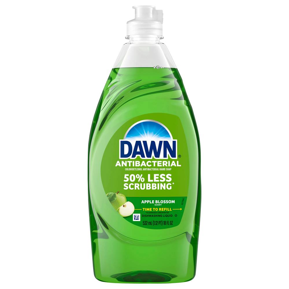 Dawn Ultra Antibacterial Dishwashing Liquid Dish Soap, Apple Blossom (18 fl oz)