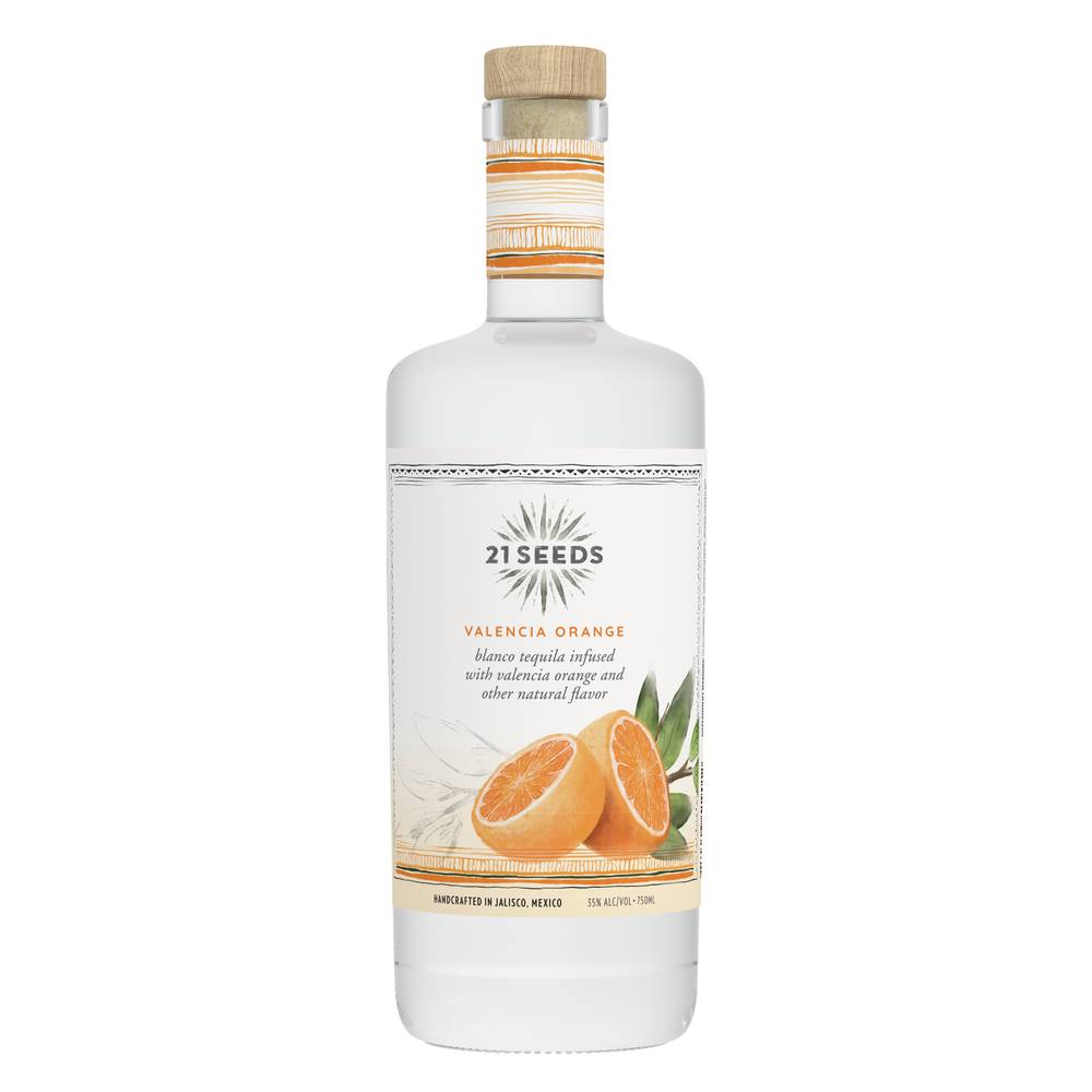 21 Seeds Valencia Orange Tequila (750 ml)