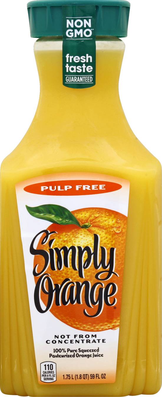 Simply Orange Pulp Free 100% Orange Juice (59 fl oz)