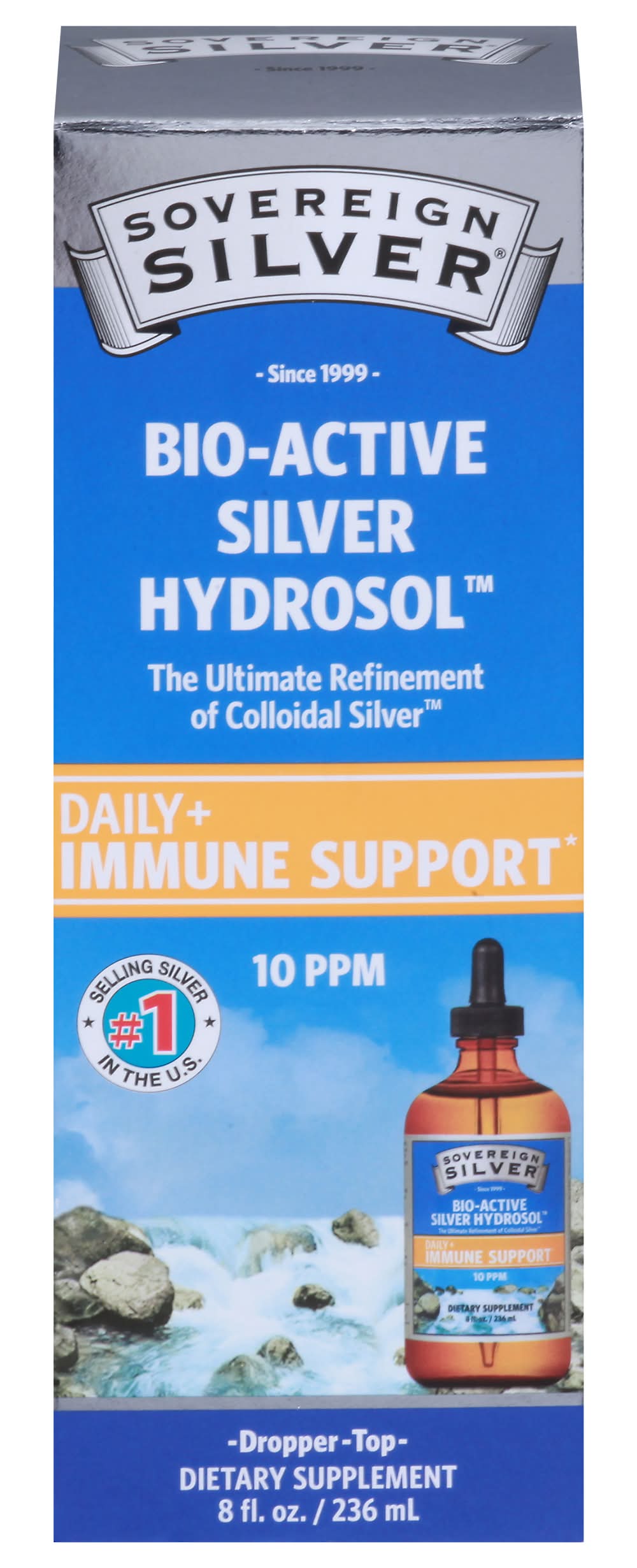 Sovereign Silver Bio Active Silver Hydrosol Daily Immune Support (8 fl oz)