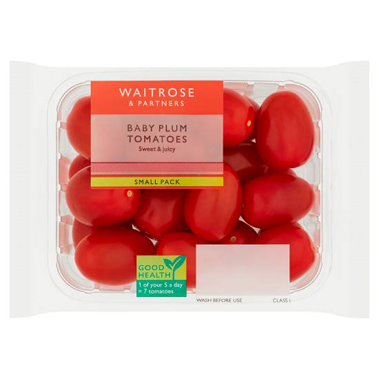 Waitrose Baby Plum Tomatoes