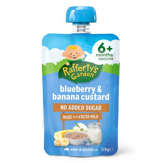 Rafferty's Garden Blueberry & Banana No Added Sugar Custard 6+ Months 120g