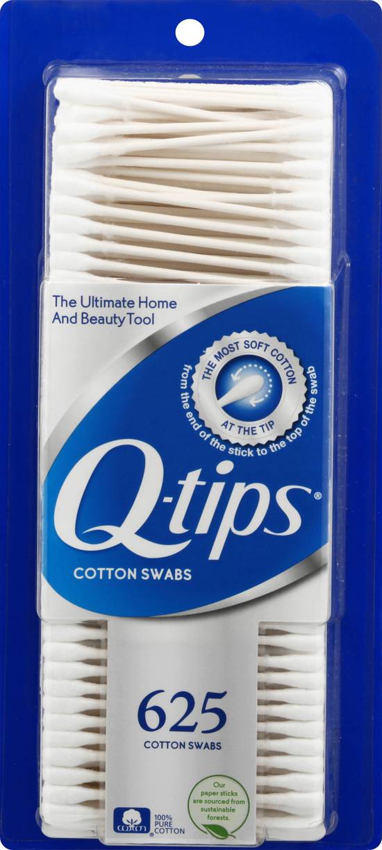 Q-Tips Cotton Swabs (625 ct)