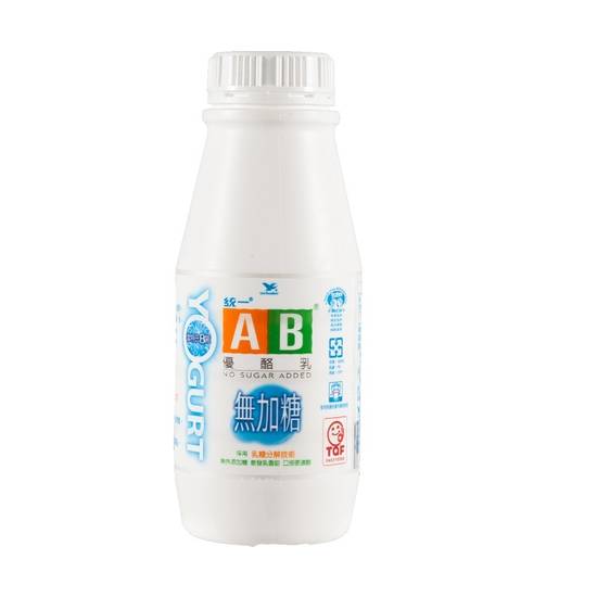 統一AB優酪乳-無糖  206ml/瓶#381402
