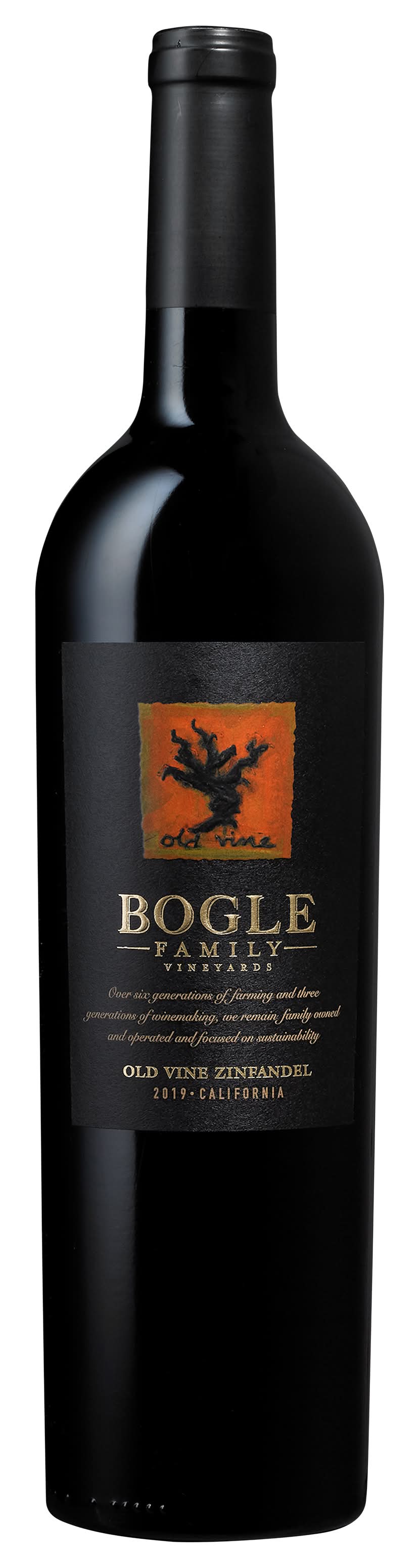 Bogle Vineyards California Old Vine Zinfandel Red Wine, 2019 (750 ml)