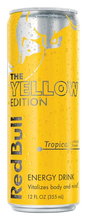 Red Bull The Yellow Edition Tropical Energy Drink 12 Oz