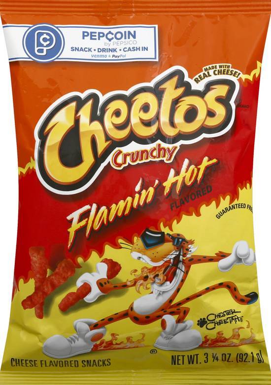 Cheetos Crunchy Snacks (flamin' hot cheese)