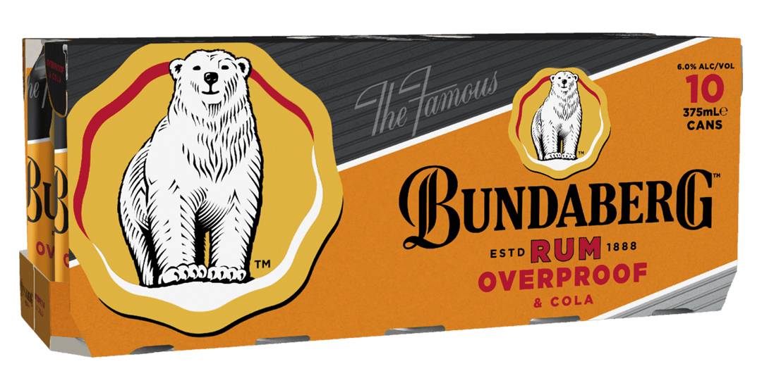Bundaberg Rum & Cola Op 10x375ml