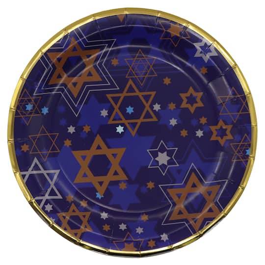 9" Star Of David Paper Plates, 12Ct. By Ashland