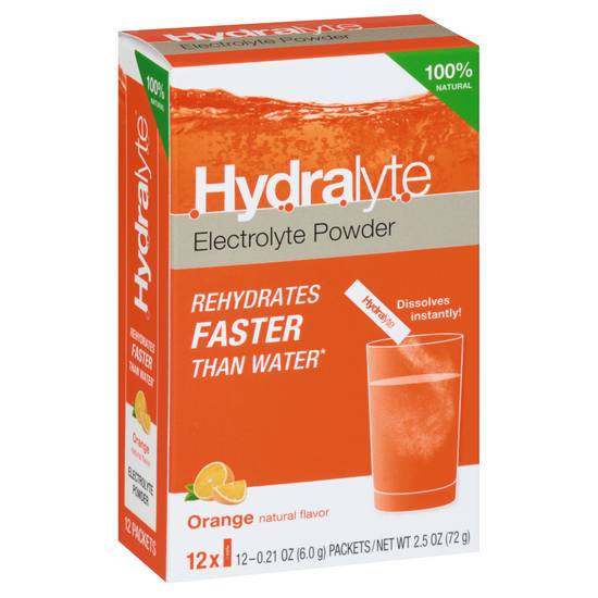 Hydralyte Orange Electrolyte Powder (12ct)