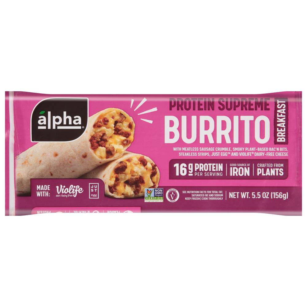 Alpha Plant-Based Protein Supreme Burrito