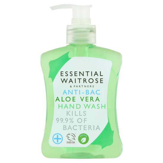 Essential Waitrose & Partners Anti-Bac Aloe Vera Hand Wash