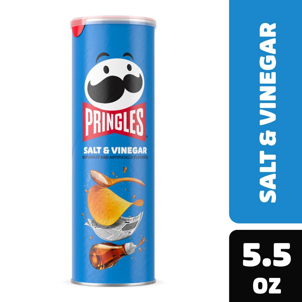 Pringles Salt and Vinegar Potato Crisps (5.5 oz)