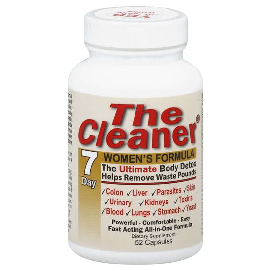 The Cleaner Body Detox Capsules, Women's Formula, 7 Day - 52 ct