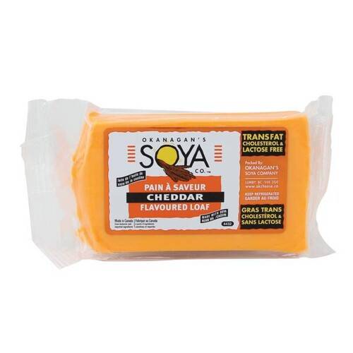 Okanagan Soya Co. Cheese Block Loaf, Cheddar (180 g)