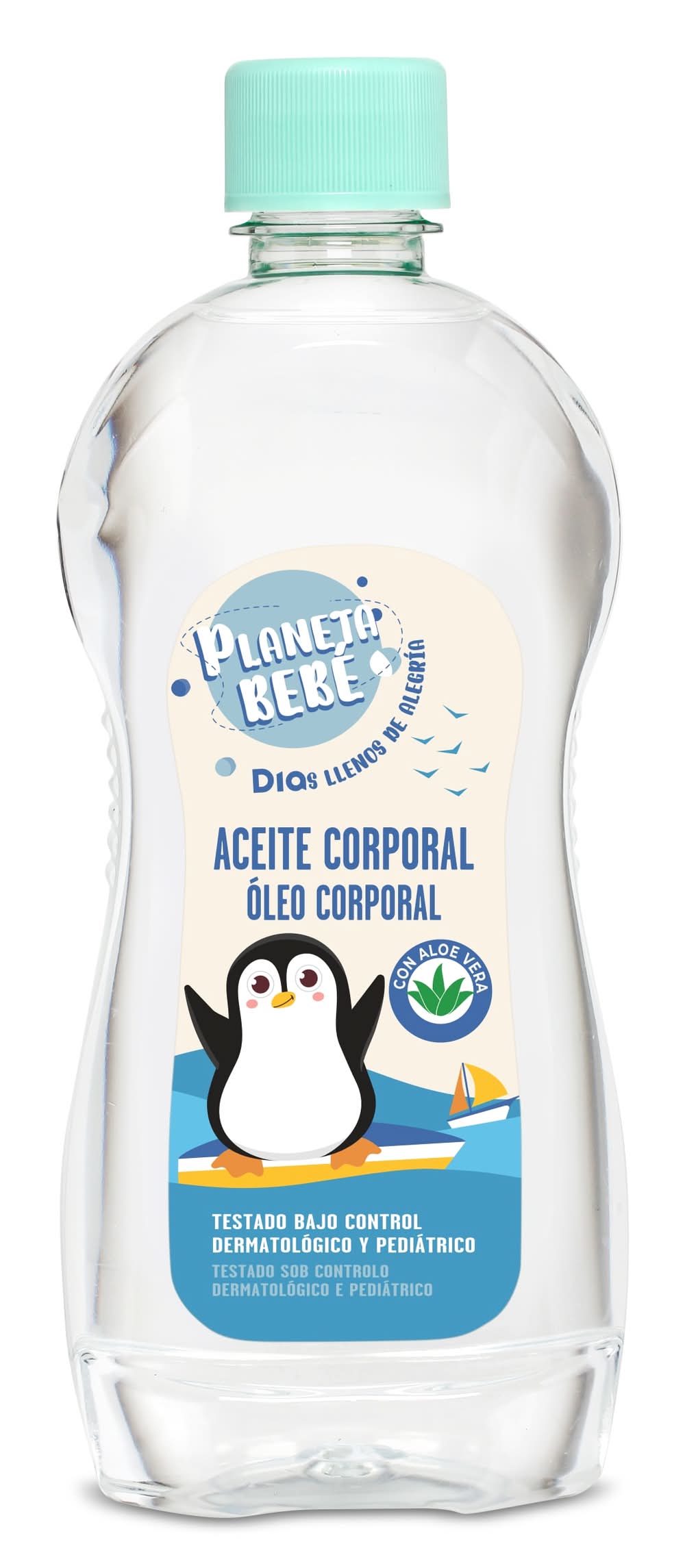 Aceite Corporal Para Bebé Planeta Bebé De Dia Botella 500 Ml