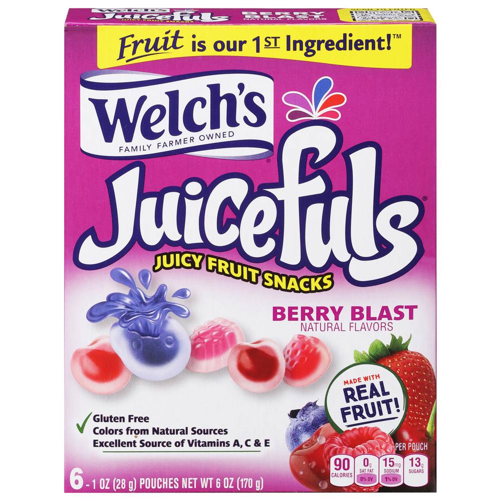 Welch's Juicefuls Berry Blast Fruit Snacks (6 oz)