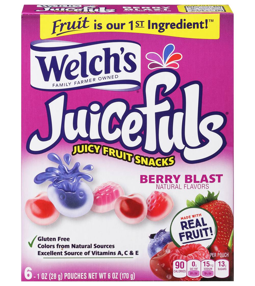 Welch's Juicefuls Berry Blast Fruit Snacks (6 oz)