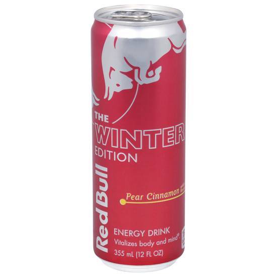 Red Bull the Winter Edition Cinnamon Energy Drink (12 fl oz) (pear)