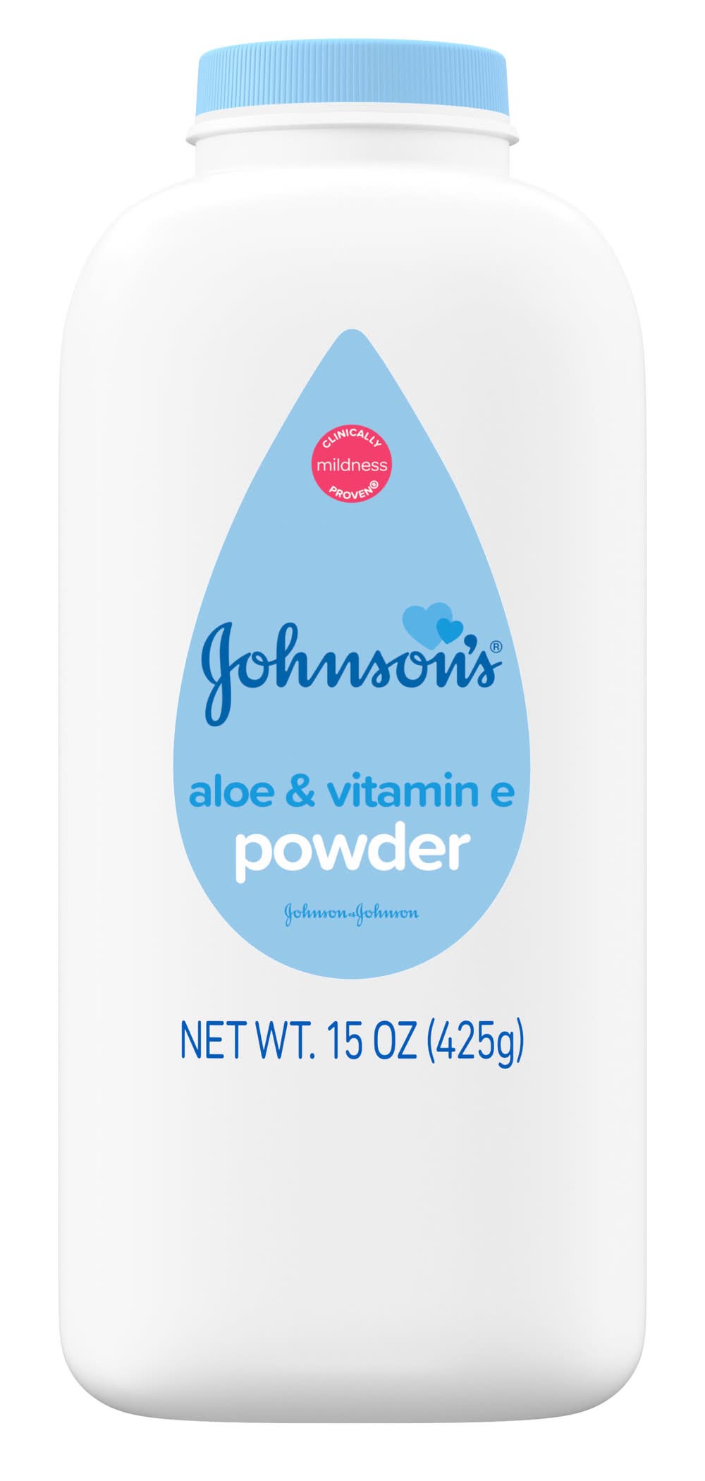Johnson's Aloe and Vitamin E Pure Cornstarch Baby Powder (15 oz)
