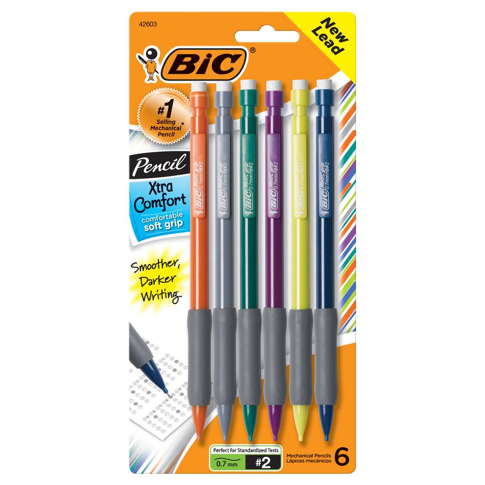 BiC No. 2 Xtra Comfort Mechanical Pencils (6 ct)