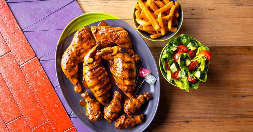 Whole Chicken + 2 Large Sides + 4 Mini Drums