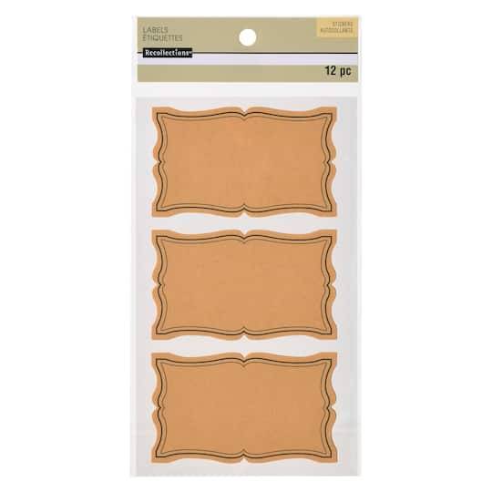 Rectangular Kraft Paper Labels By Recollections