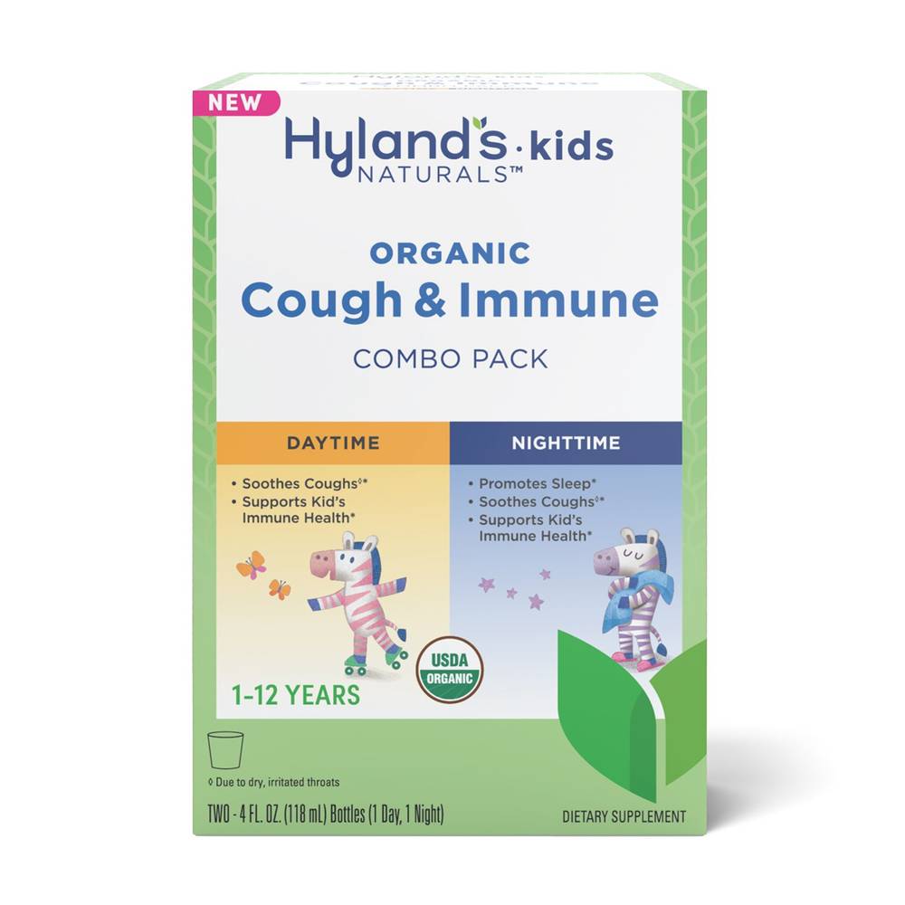 Hyland's Naturals Kids Organic Cough and Immune Combo pack (2 ct)