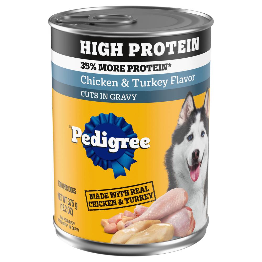 Pedigree High Protein Chicken & Turkey Flavor in Gravy (13.2 oz)