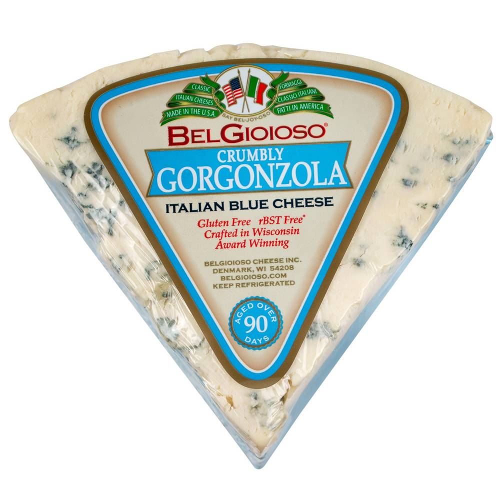 Belgioioso Italian Blue Cheese, Crumbly Gorgonzola (3m+)