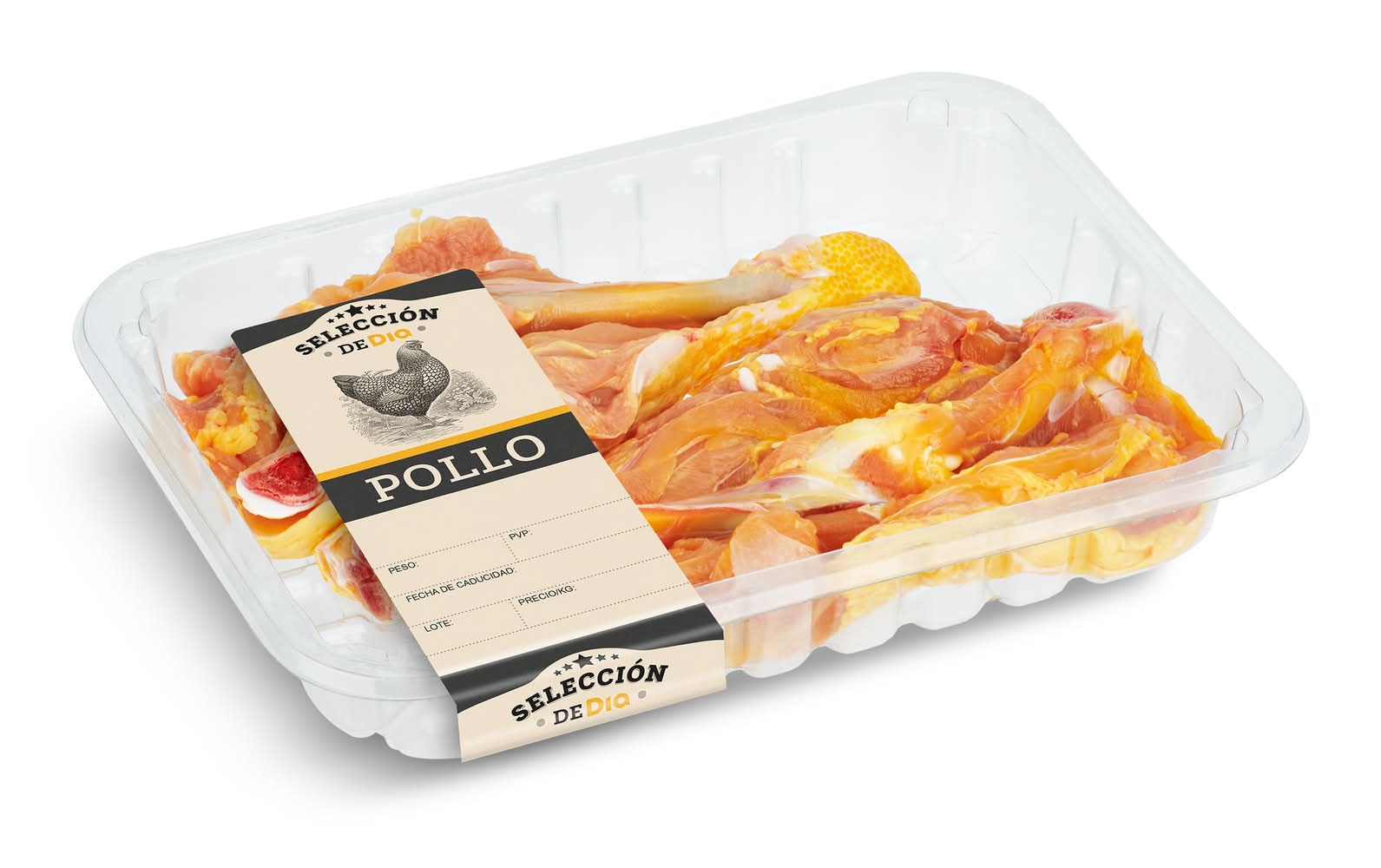 Muslo De Pollo Amarillo Brasa Selección De Dia Bandeja 600 G Aprox.