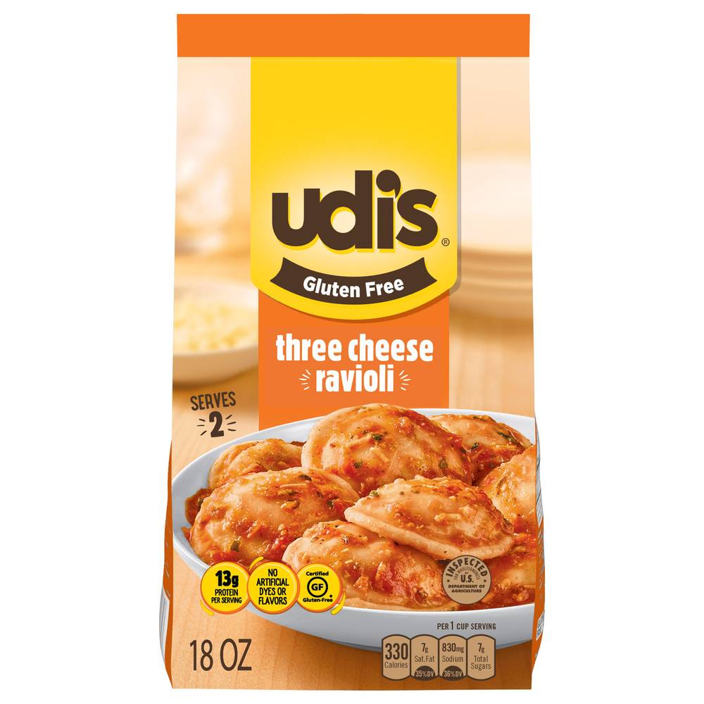 Udi's Gluten Free Three Cheese Ravioli (1.12 lbs)