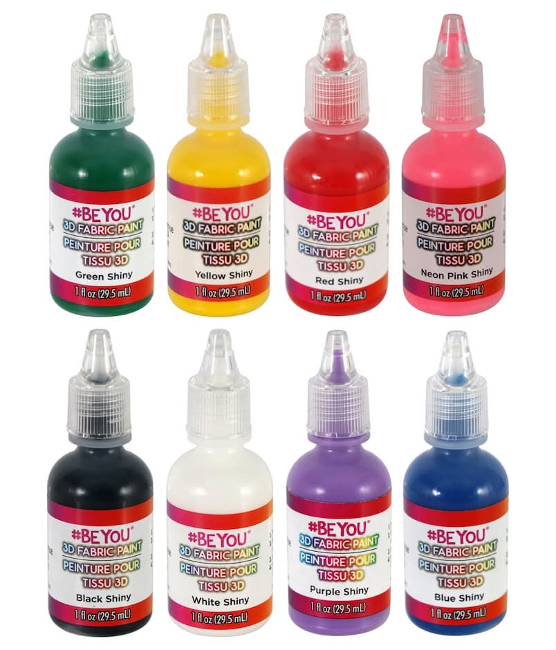 Be You 3D Fabric Paint Bottles (1 fl oz)